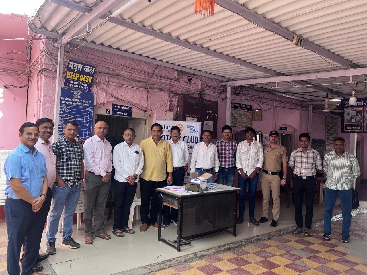 पोलीस बांधवांसाठी रोटरी क्लबचे आरोग्यसेवेचे योगदान — रक्त व आरोग्य तपासणी शिबिर उत्साहात