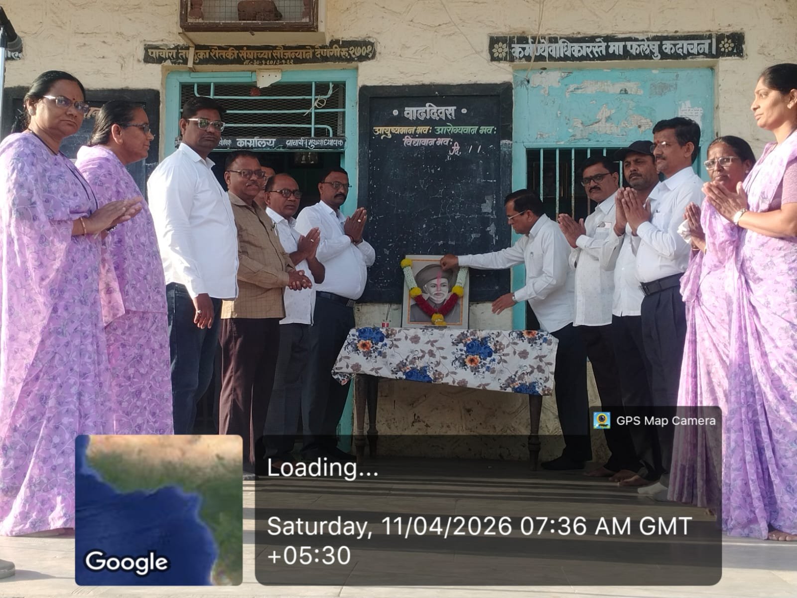 ग्राम विकास विद्यालयात क्रांतीसूर्य महात्मा फुले जयंती उत्साहात साजरी