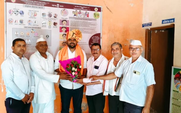 भातखंडे बु. (ता. भडगांव) येथे उपसरपंचपदी योगेश पाटील (सर) यांची बिनविरोध निवड